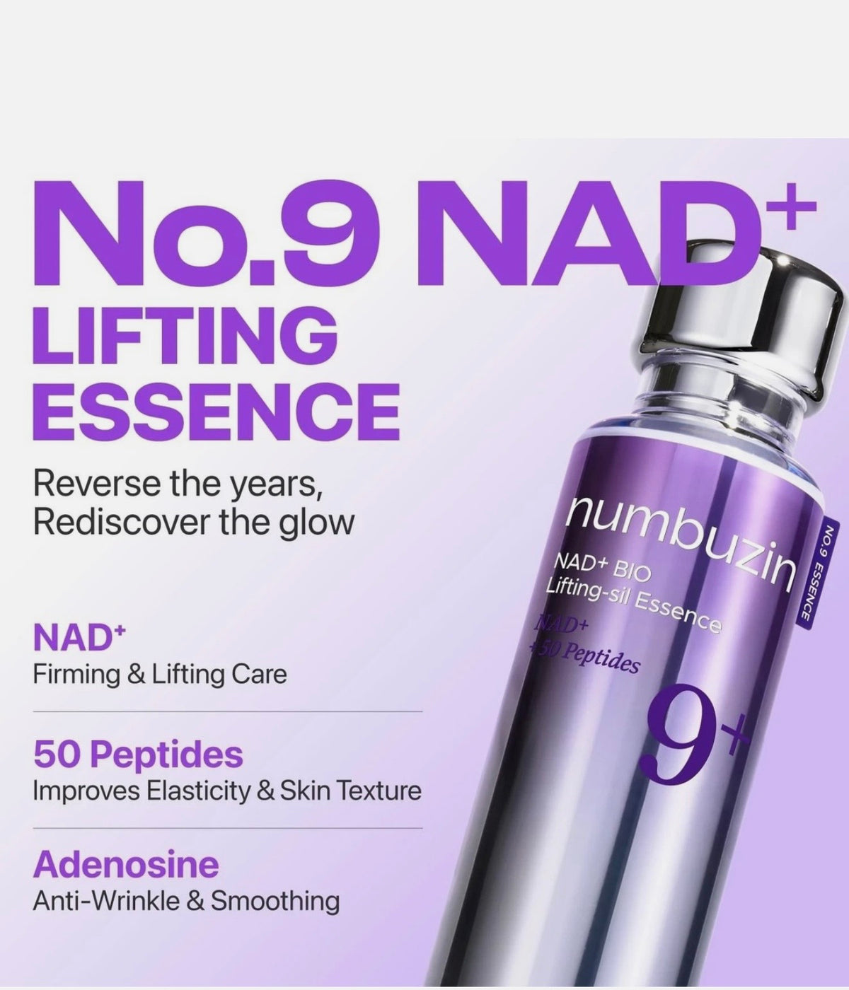 Numbuzin No.9 NAD+ Essence packaging premium Korean skincare | Glow Skin Beauty Shop.