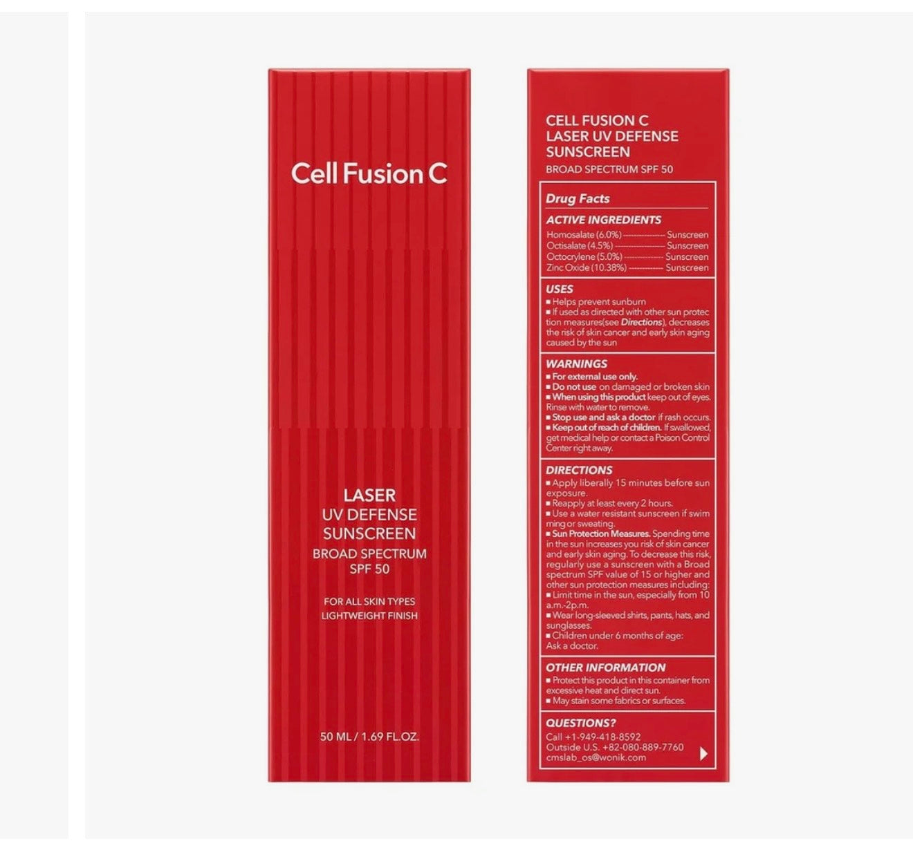 CELL FUSION C - LASER UV DEFENSE SUNSCREEN SPF 50