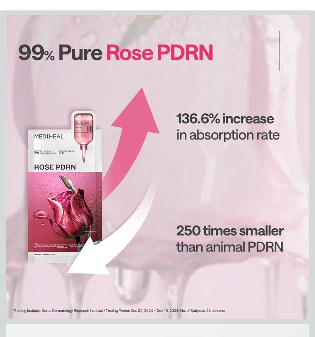 MEDIHEAL ROSE PDRN SHEET MASK 10 PACK