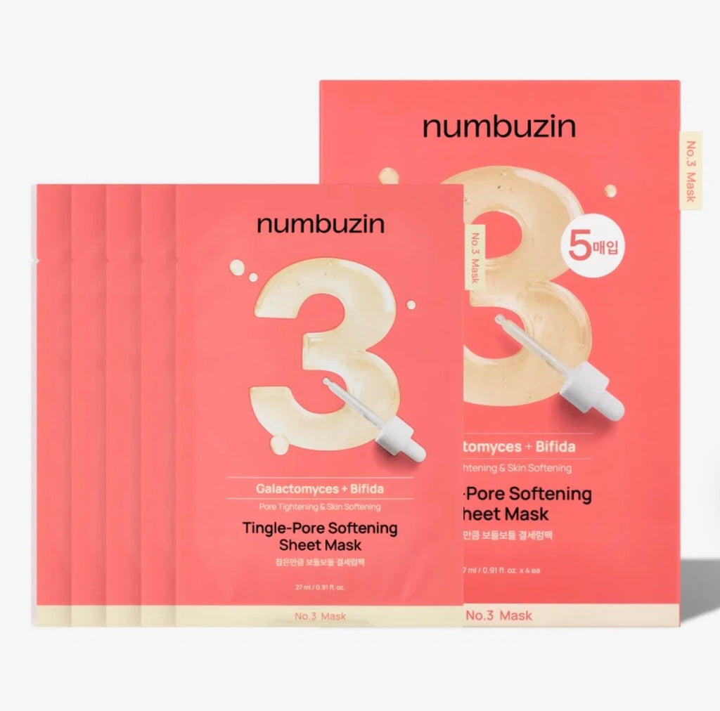 NUMBUZIN TINGLE-PORE SOFTENING SHEET MASK (20 packs)
