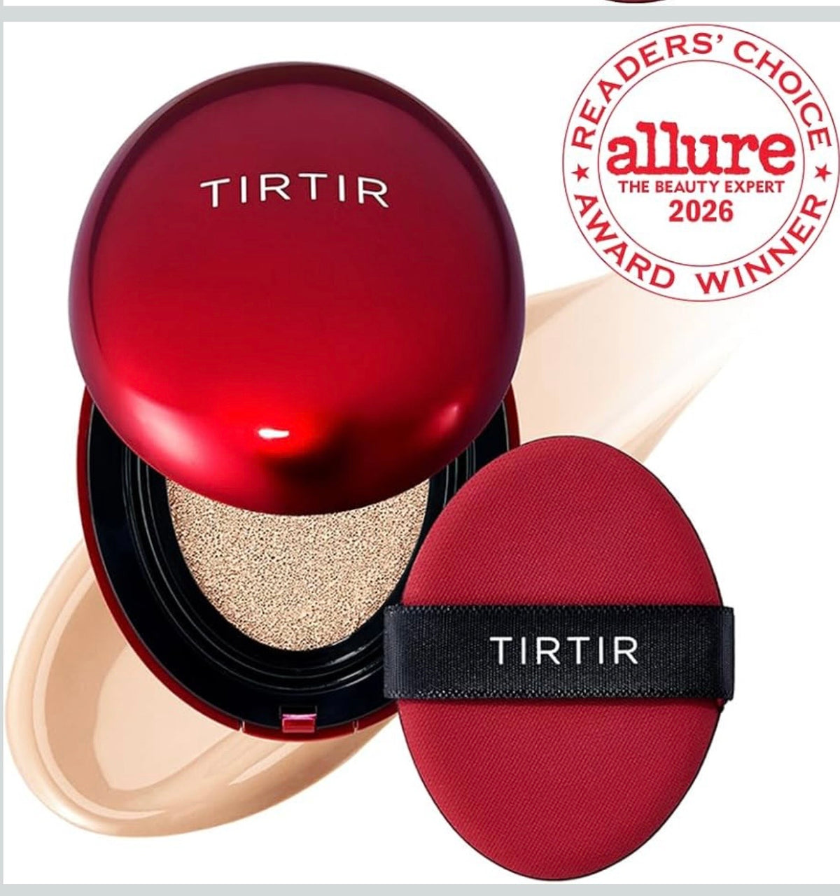 TIRTIR Red Cushion Mini compact open K-beauty travel size foundation | Glow Skin Beauty Shop.
