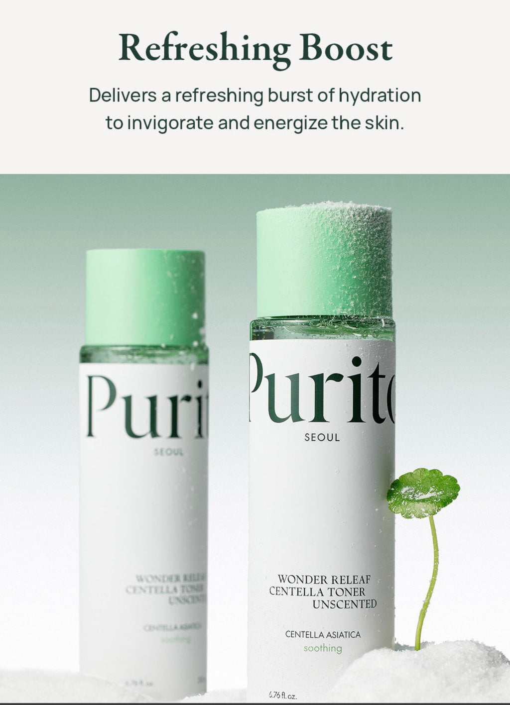 PURITO SEOUL WONDER RELEAF CENTELLA TONER UNSCENTED FACIAL TONER 200 ML