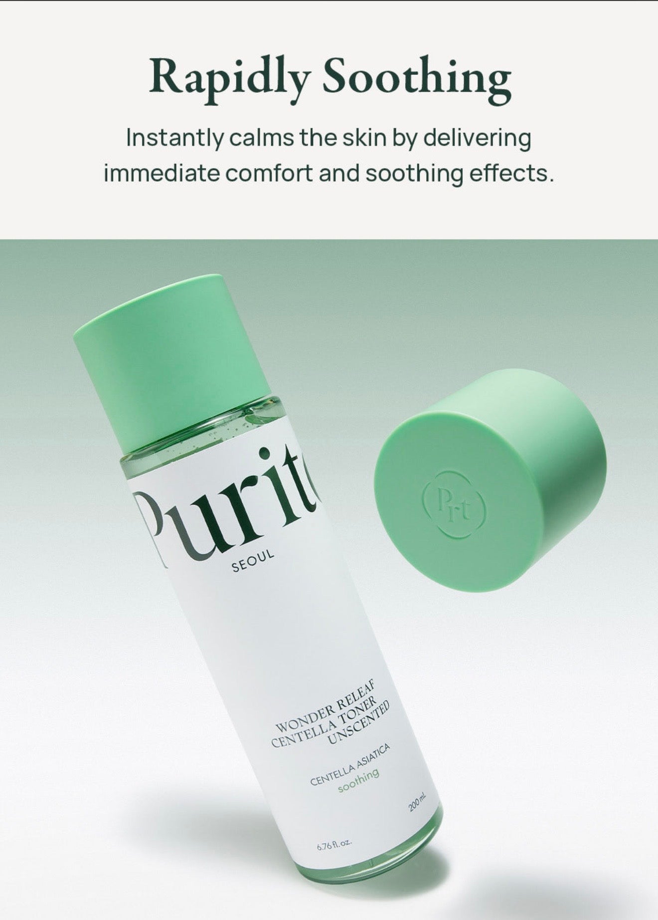 PURITO SEOUL WONDER RELEAF CENTELLA TONER UNSCENTED FACIAL TONER 200 ML