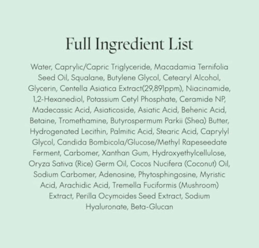 PURITO Centella Cream close-up Korean fragrance-free face moisturizer | Glow Skin Beauty Shop.