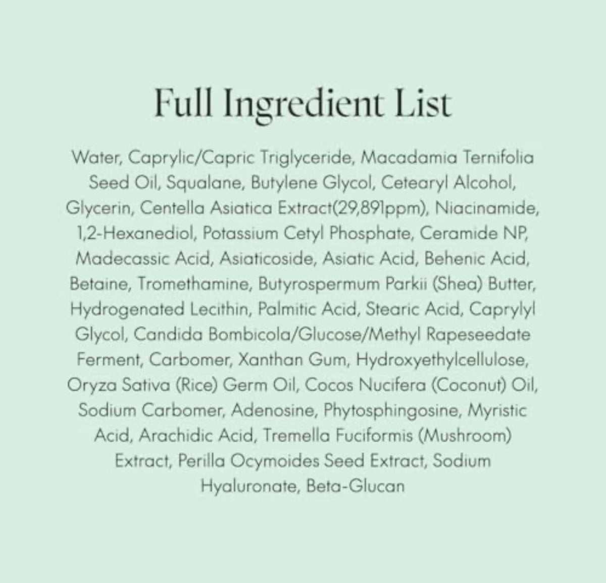 PURITO Centella Cream close-up Korean fragrance-free face moisturizer | Glow Skin Beauty Shop.