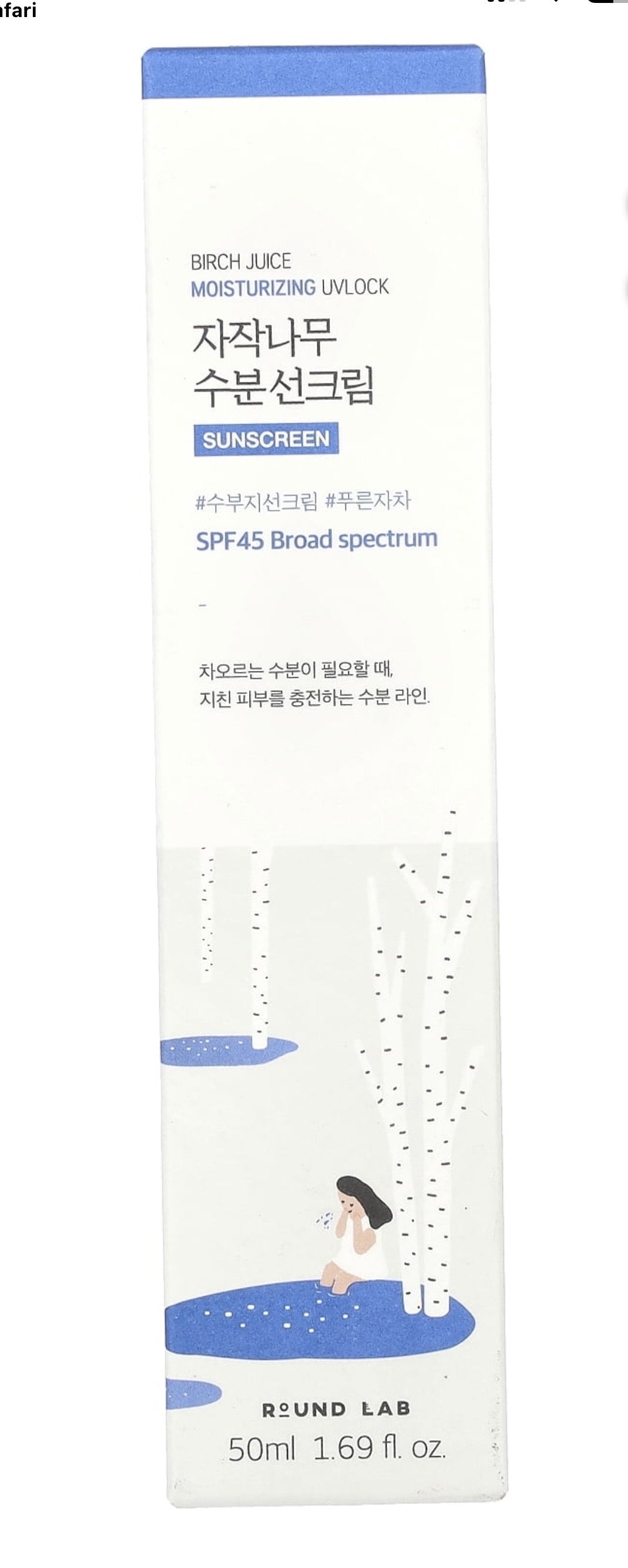ROUND LAB BIRCH JUICE MOISTURIZING SUNSCREEN 50 ml SPF 50