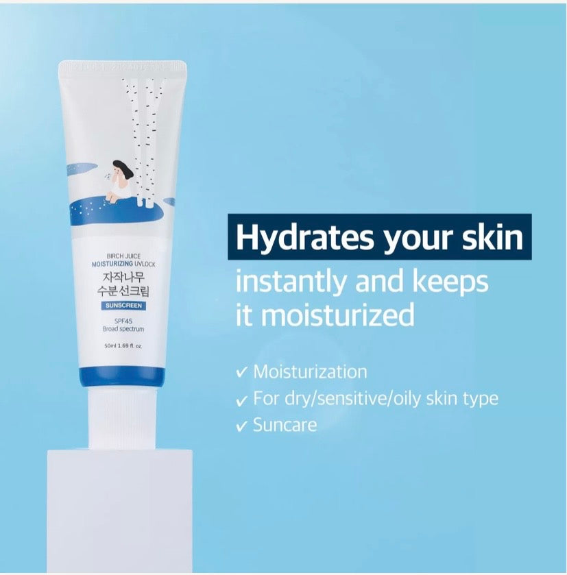 ROUND LAB BIRCH JUICE MOISTURIZING SUNSCREEN 50 ml SPF 50