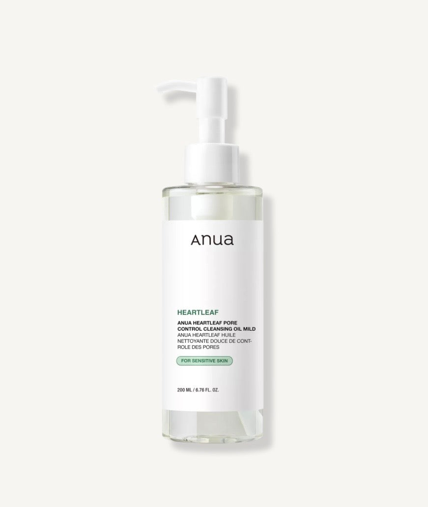 ANUA Heartleaf Pore Control Cleansing Oil 200ml Korean gentle makeup remover | Glow Skin Beauty Shop.