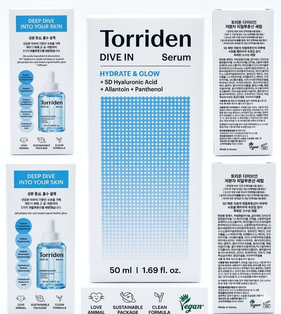 TORRIDEN Dive In Serum bottle 50ml K-beauty hyaluronic acid skincare | Glow Skin Beauty Shop.