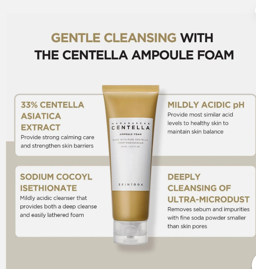 MADAGASCAR CENTELLA AMPOULE FOAM SKIN 1004 (125 ML)