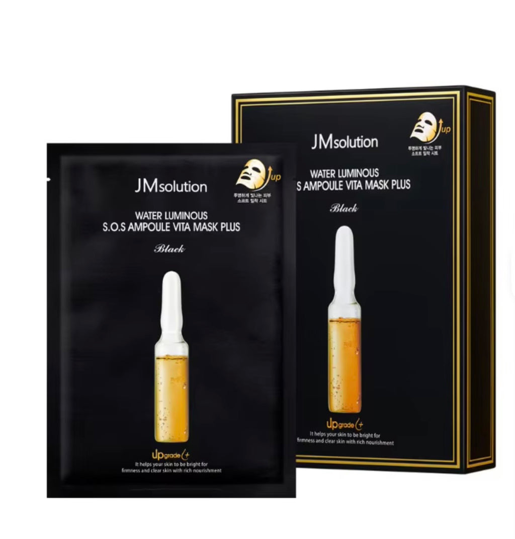JM SOLUTIONS WATER LUMINOUS AMPOULE VITA MASK PLUS (10 SHEETS/BOX)