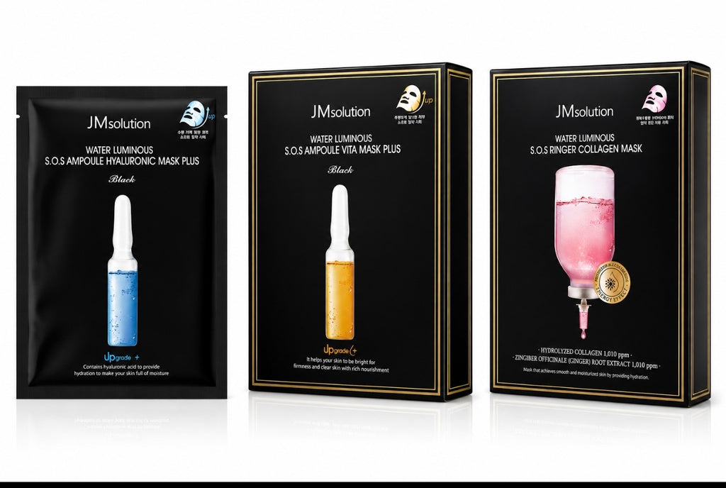 JM SOLUTIONS WATER LUMINOUS AMPOULE VITA MASK PLUS (10 SHEETS/BOX)