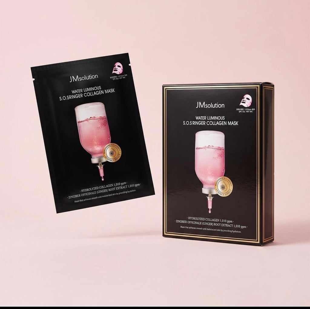 JM Solution Collagen Mask single sheet K-beauty plumping face mask | Glow Skin Beauty Shop.